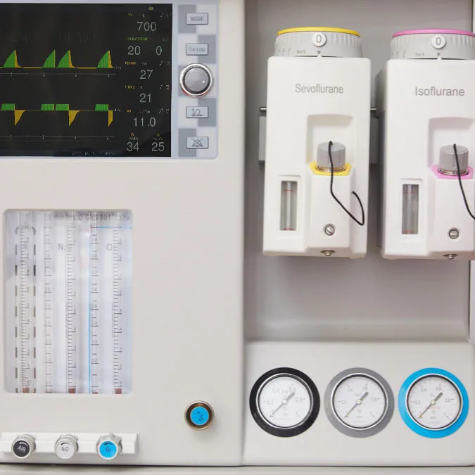 Mejor calidad máquina de anestesia equipo médico hospitalario sistema de anestesia para humanos