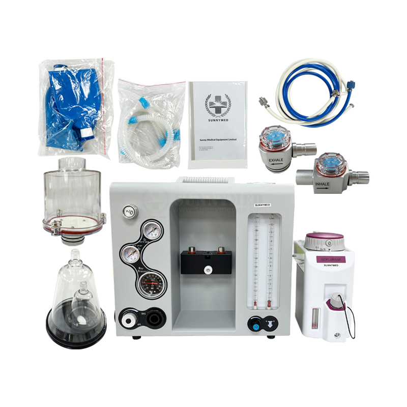 Sy-We006-1 Máquina de Anestesia Veterinaria Equipos Médicos de ICU Animal de Emergencia