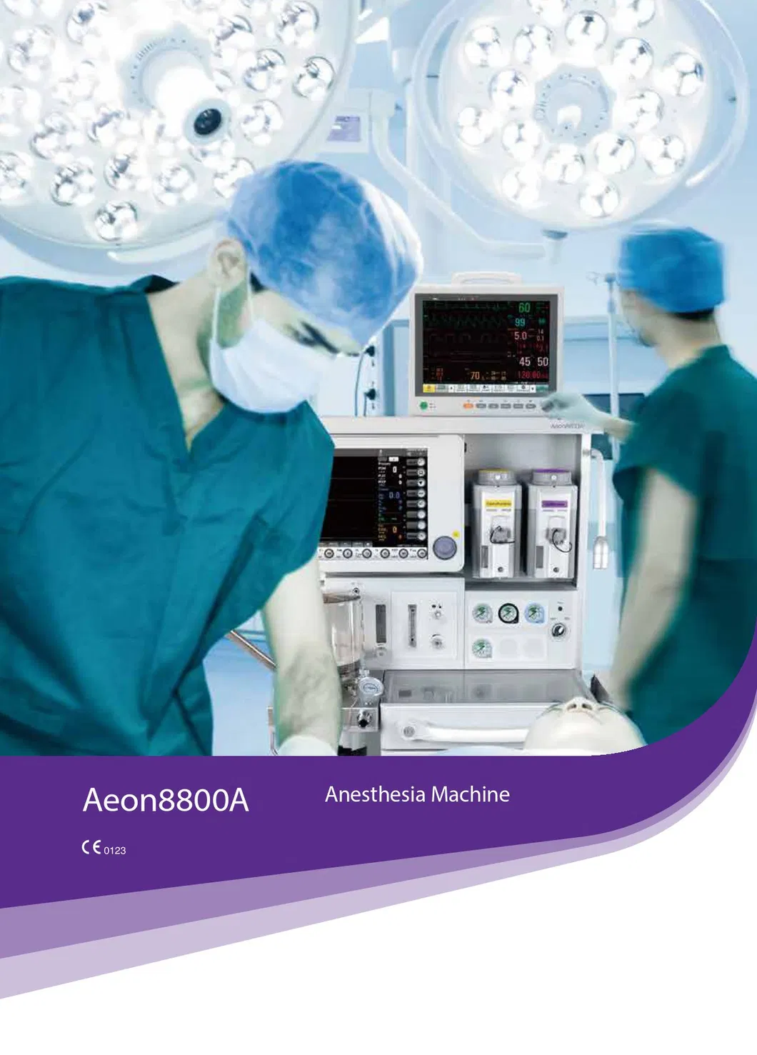 IN-8800A Aeon 8300A Ce Aprobado Anestesia Máquina de Anestesia General Precio Hospital Médico Circuito de Respiración de Anestesia