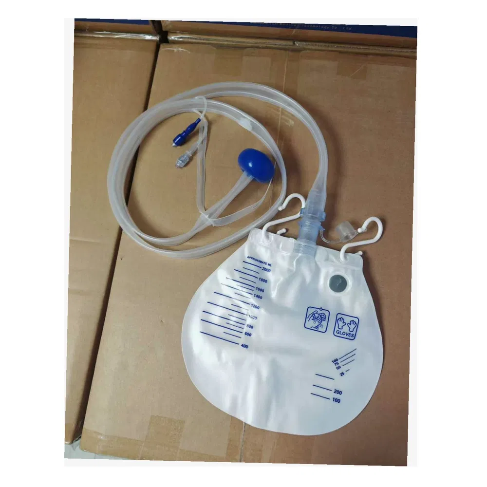 Sistema profesional de gestión fecal de indwelling, bolsa de recolección consumible fabricada en China