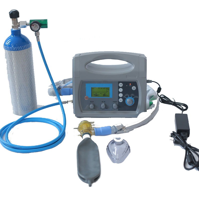 Máquina de ventilador de emergencia económica médica con cilindro de oxígeno ventilador médico