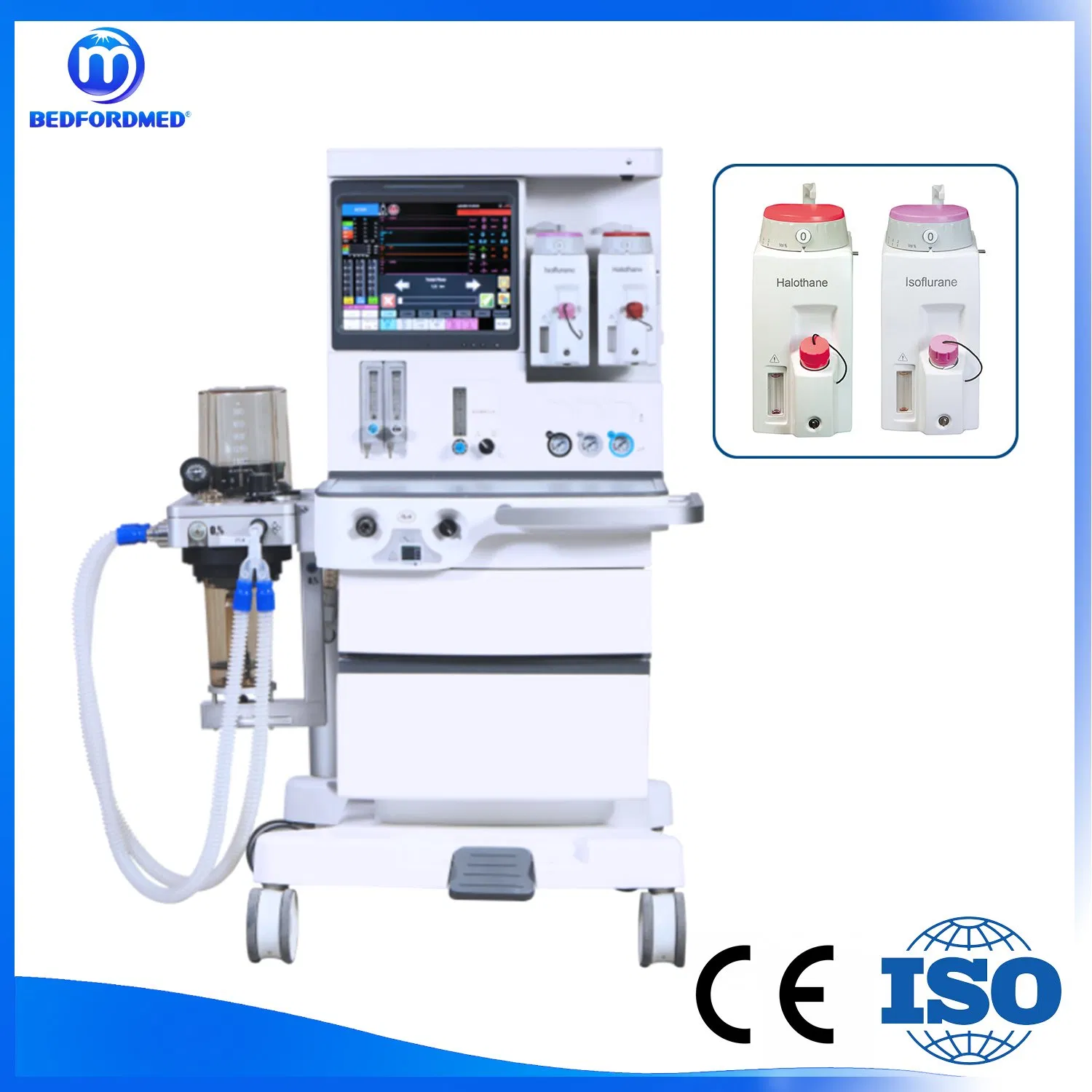 Máquina de Anestesia Médica UCI Hospital Estación de Trabajo de Anestesia Automática de Alta Precisión Me-6600