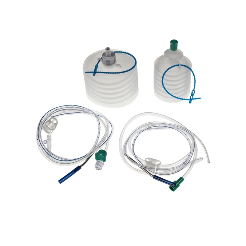 Sistema de drenaje hueco de PVC de grado médico con capacidad 400ml sistema de herida cerrada desinfectante CE certificado de clase I