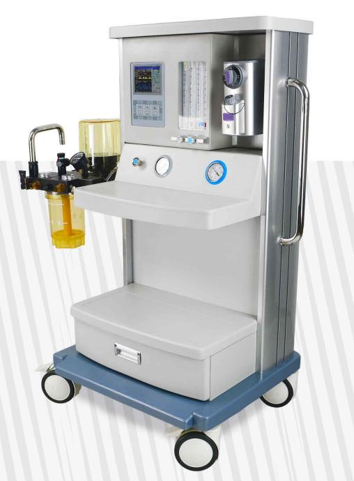 Máquina de anestesia compacta de un solo envase para eficiencia con pantalla LCD