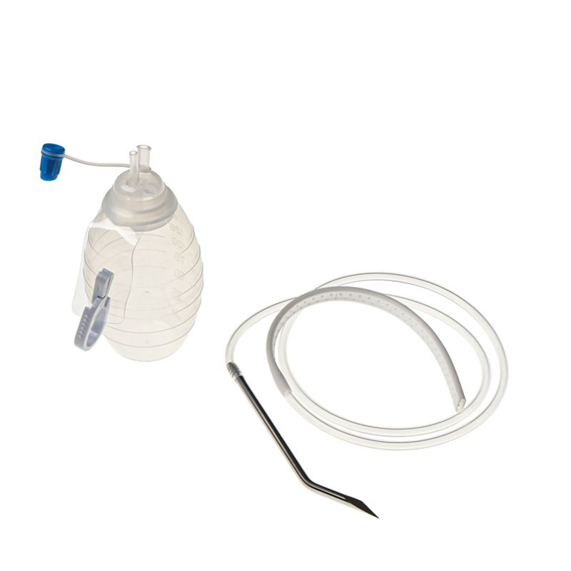 Sistema de drenaje hueco de PVC de grado médico con capacidad 400ml sistema de herida cerrada desinfectante CE certificado de clase I