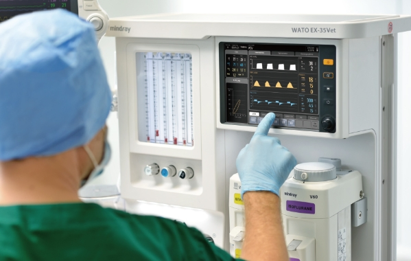 Máquina de Anestesia Veterinaria Más Popular Tipo Carro Mindray Wato Ex-35