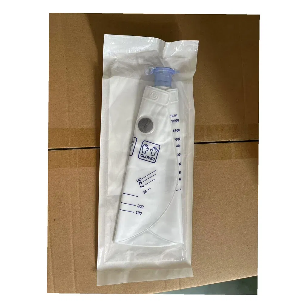 Sistema de gestión fecal de silicona biocompatible, bolsa de recolección de drenaje de reemplazo