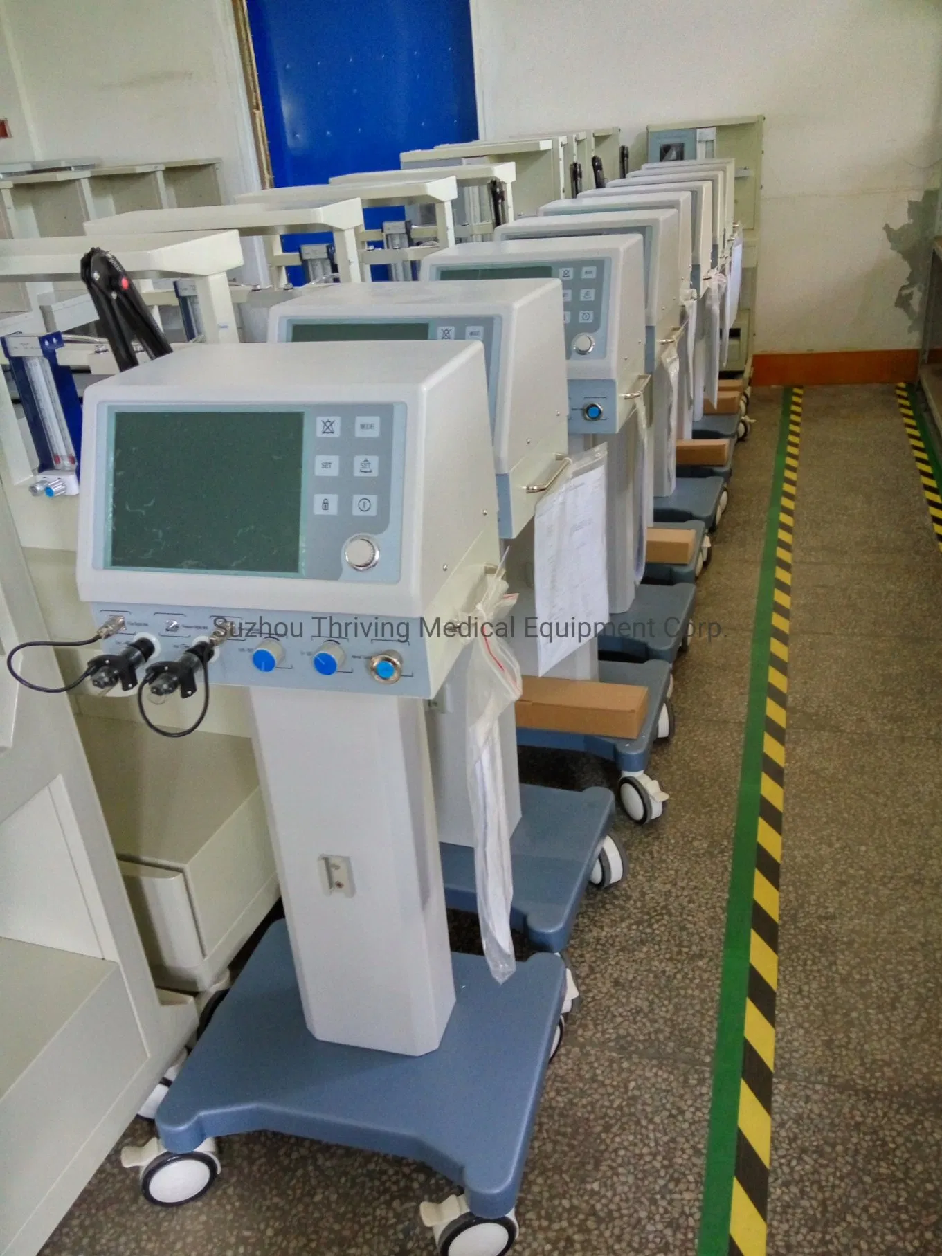 Equipo médico de UCI hospitalaria, máquina de ventilador, máquina respiratoria, máquina de respiración