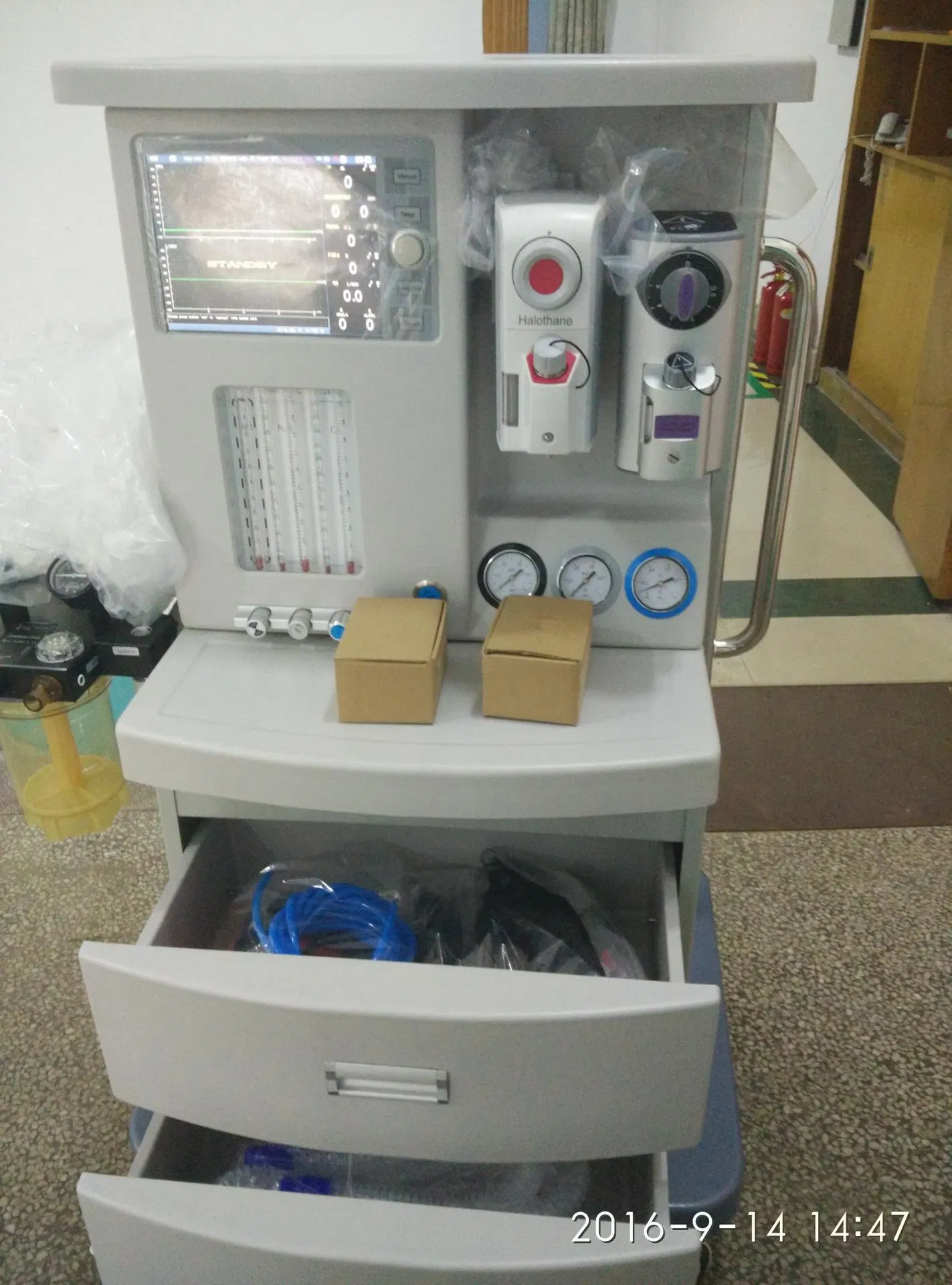 Ltsa16 Venta Caliente Equipo de Anestesia Usado en UCI Máquina de Anestesia Hospital Clínica