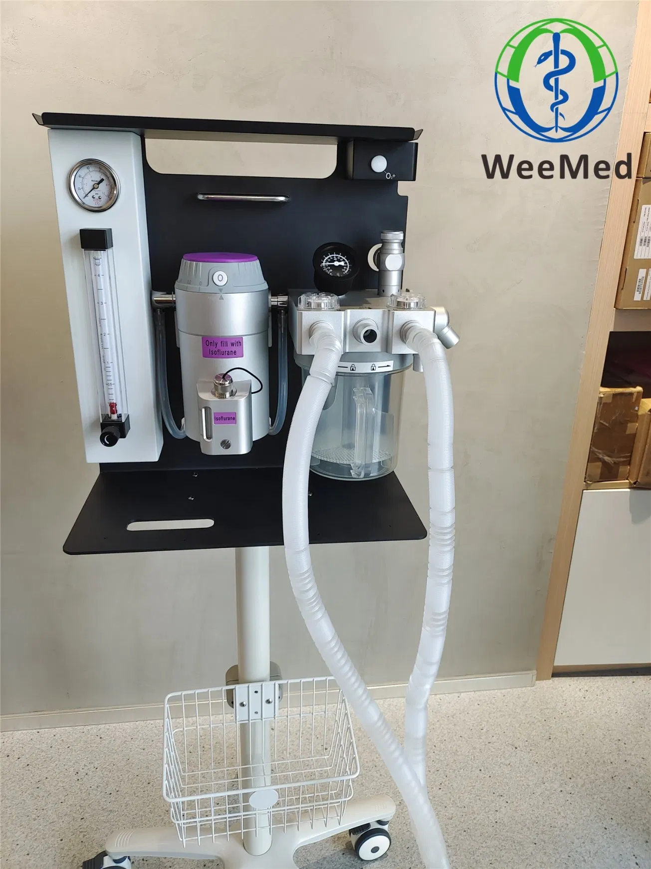 Máquina de anestesia portátil de emergencia de alta calidad para uso veterinario en mascotas