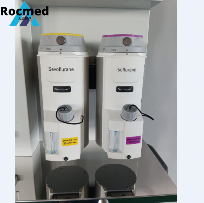 Máquina de Anestesia Veterinaria Humana Portátil Económica/ Ventilador de UCI/ Monitor de Paciente/ Vaporizador/ Instrumento de Sala de Operaciones de Hospital/ Clínica/ Equipo Médico Quirúrgico