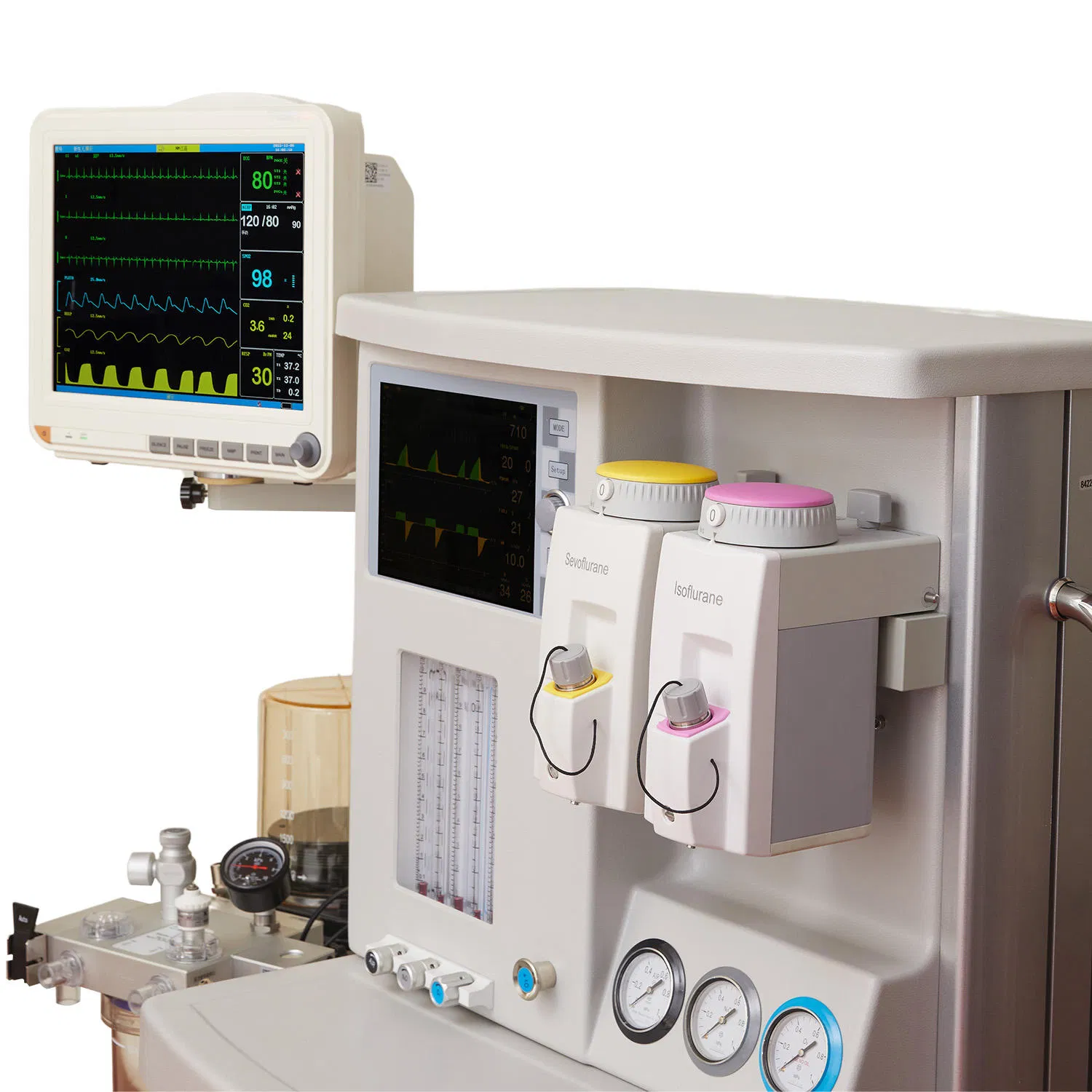 Mejor calidad máquina de anestesia equipo médico hospitalario sistema de anestesia para humanos