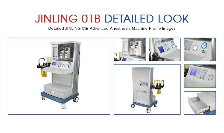 Instrumentos Quirúrgicos Generales Jinling-01b Máquina de Anestesia Estándar