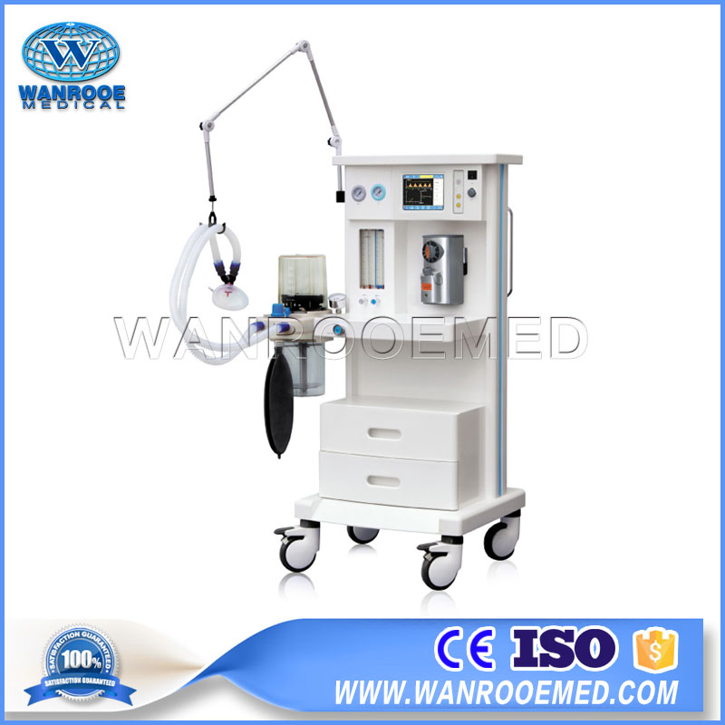 Amj-560b3 Equipos Médicos Portátiles Móviles de Recuperación UCI Máquina de Anestesia Ventilador