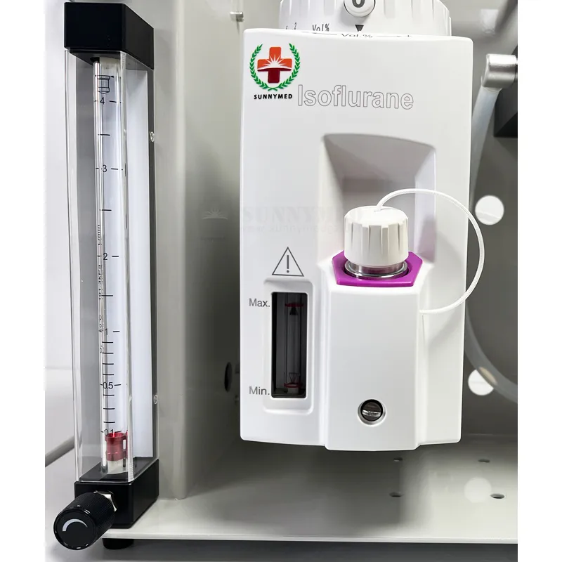 Máquina de anestesia portátil para pequeños animales Hospital de mascotas Máquina de anestesia veterinaria