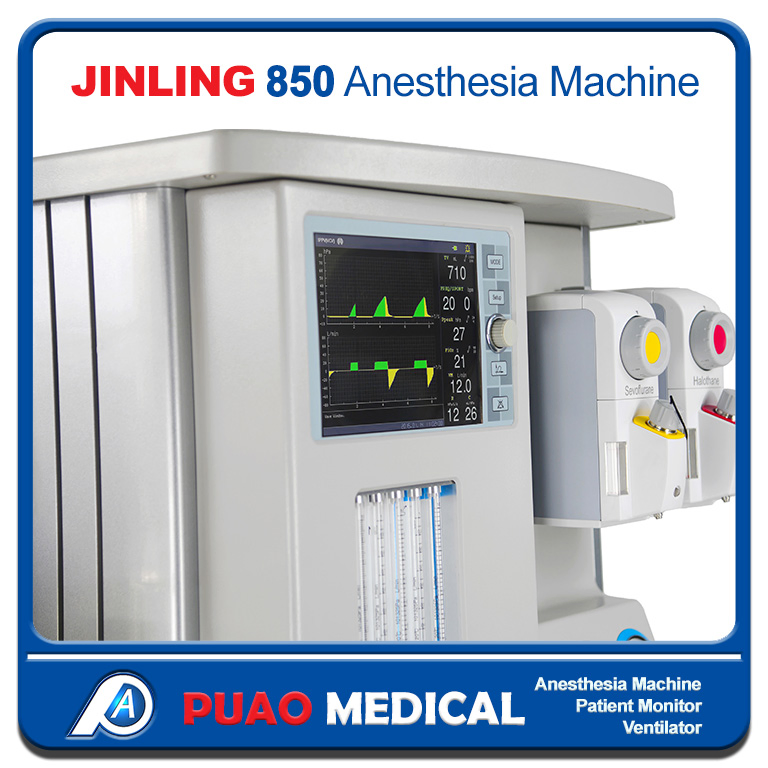 Exportador de Equipos Quirúrgicos Máquina de Anestesia de Alta Calidad con Estación de Trabajo (JinLing 850)