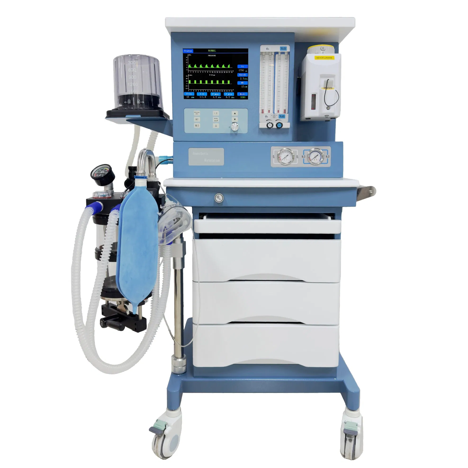 Máquina de Anestesia Móvil de Volumen Tidal del Hospital Clínico de Anestesiología Nueva