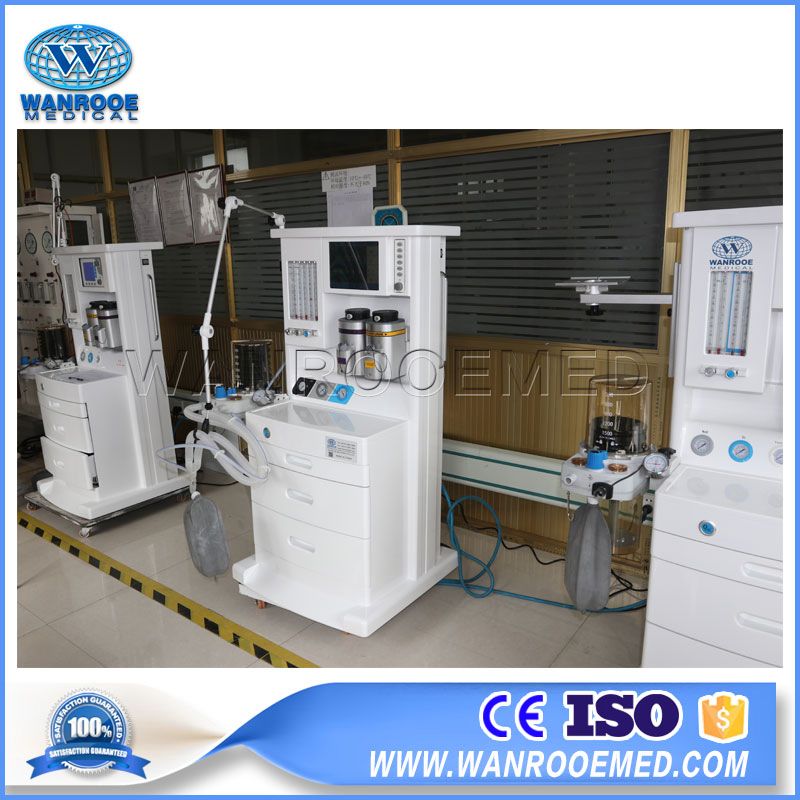 Amj-560b5 Suministro de equipo de UCI hospitalaria, máquina de estación de trabajo de ventilador de anestesia eléctrica