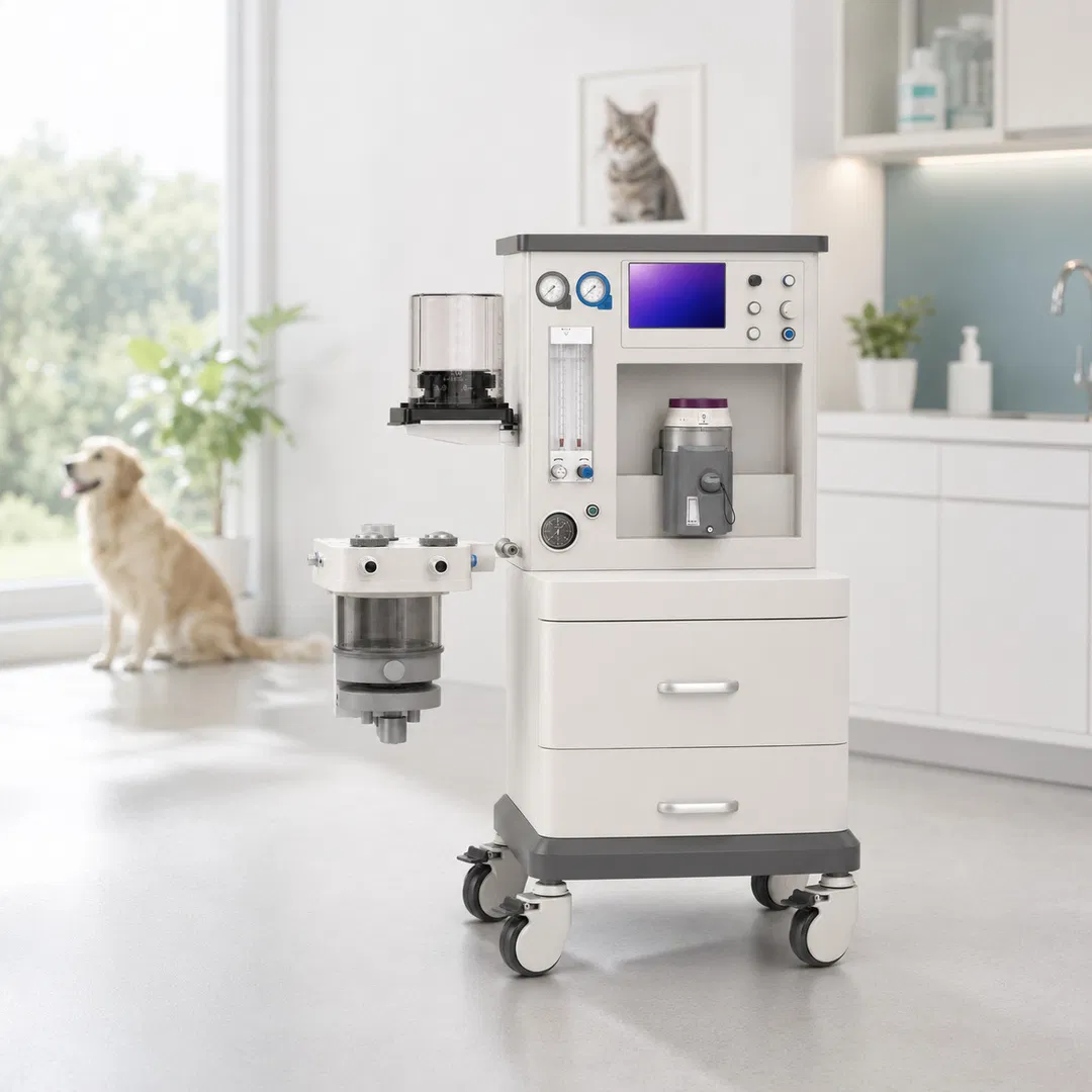 Máquina de Anestesia Veterinaria Multifuncional para Uso en Cirugía de Perros y Gatos