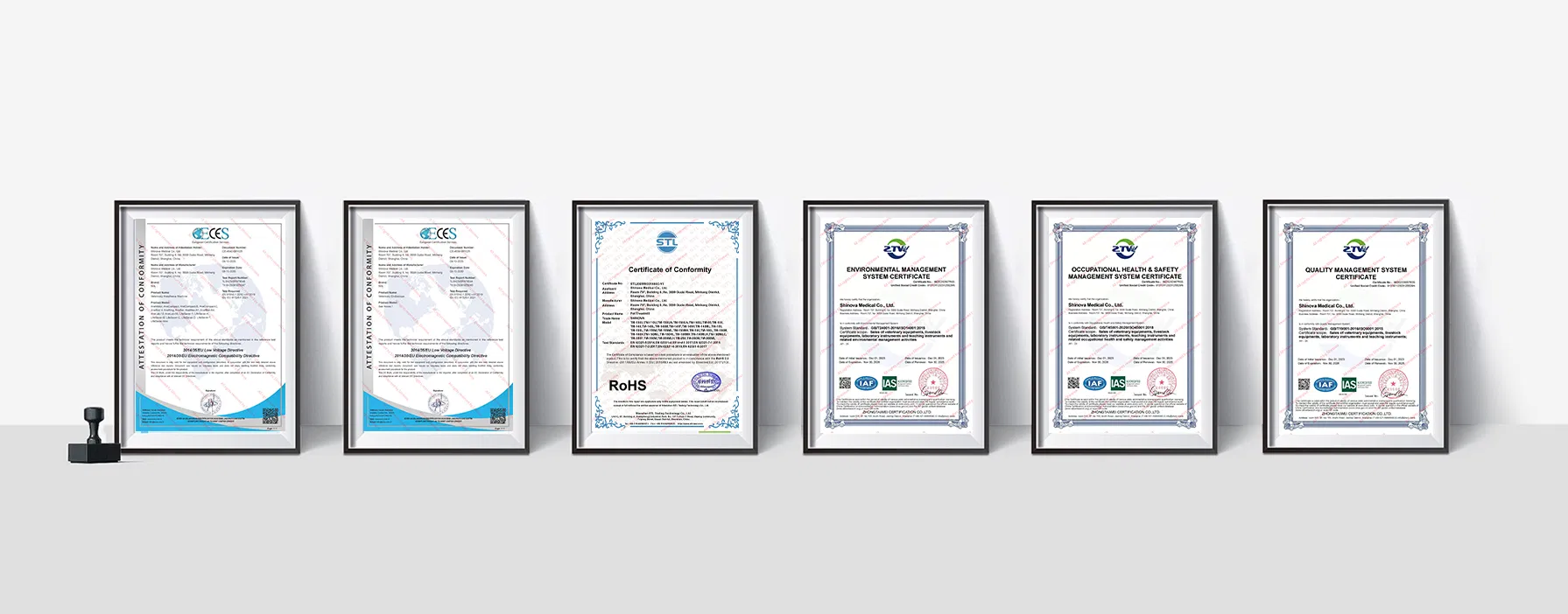 Certificaciones ISO CE