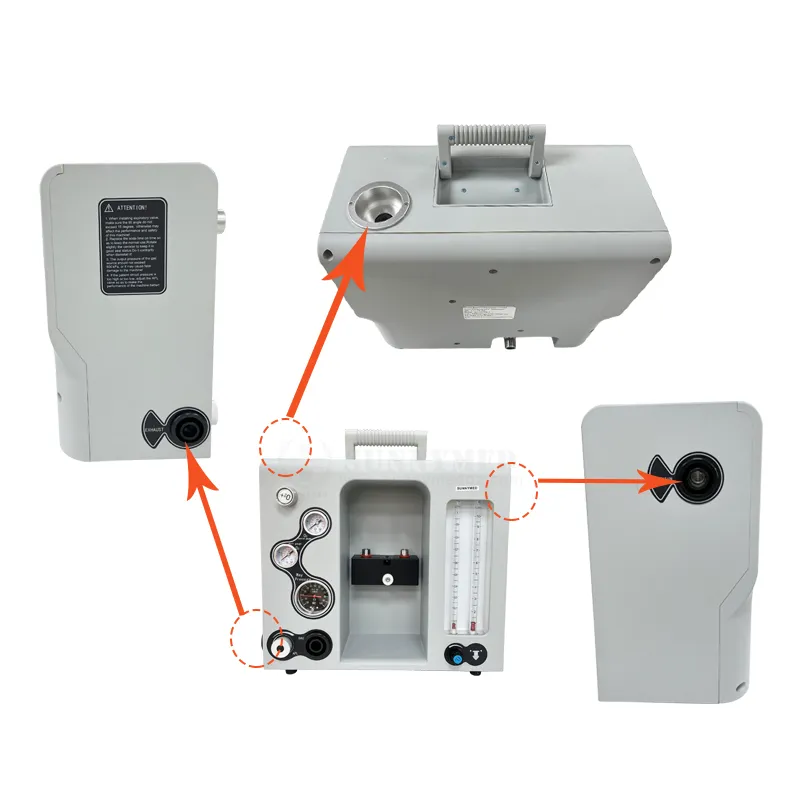 Sy-We006-1 Máquina de Anestesia Veterinaria Equipos Médicos de ICU Animal de Emergencia