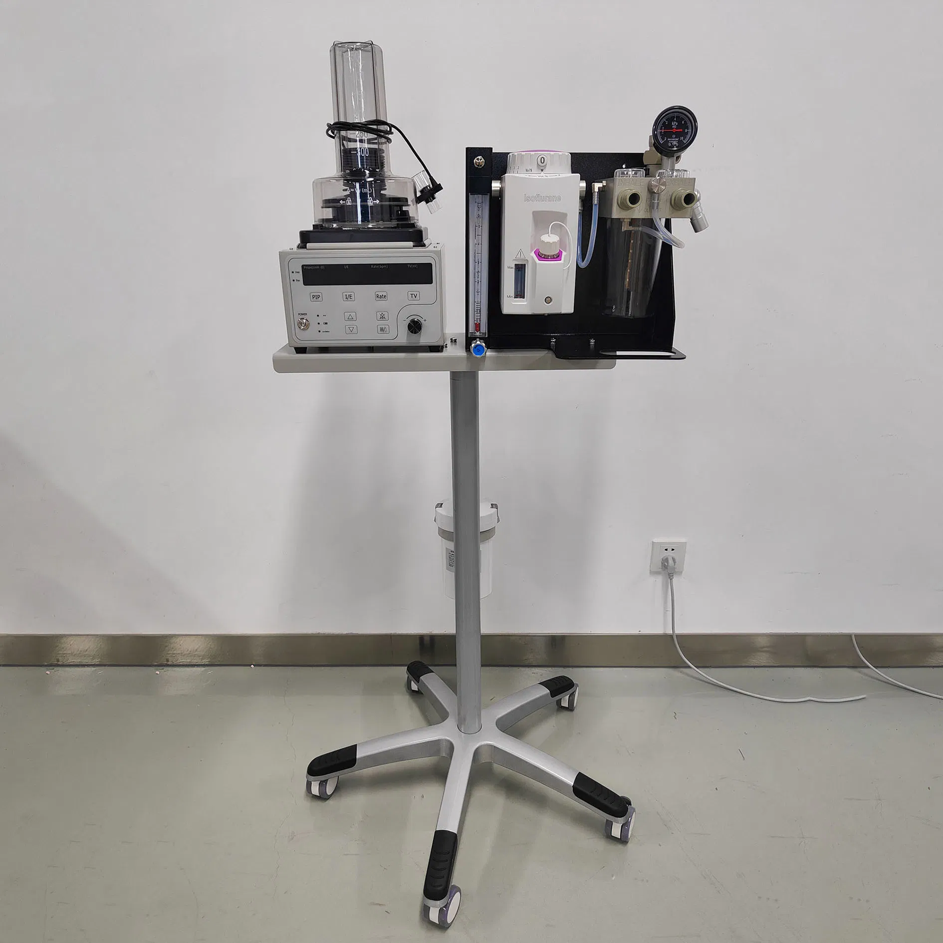 Máquina de anestesia eléctrica portátil a precio competitivo, equipo médico de diagnóstico veterinario para hospitales