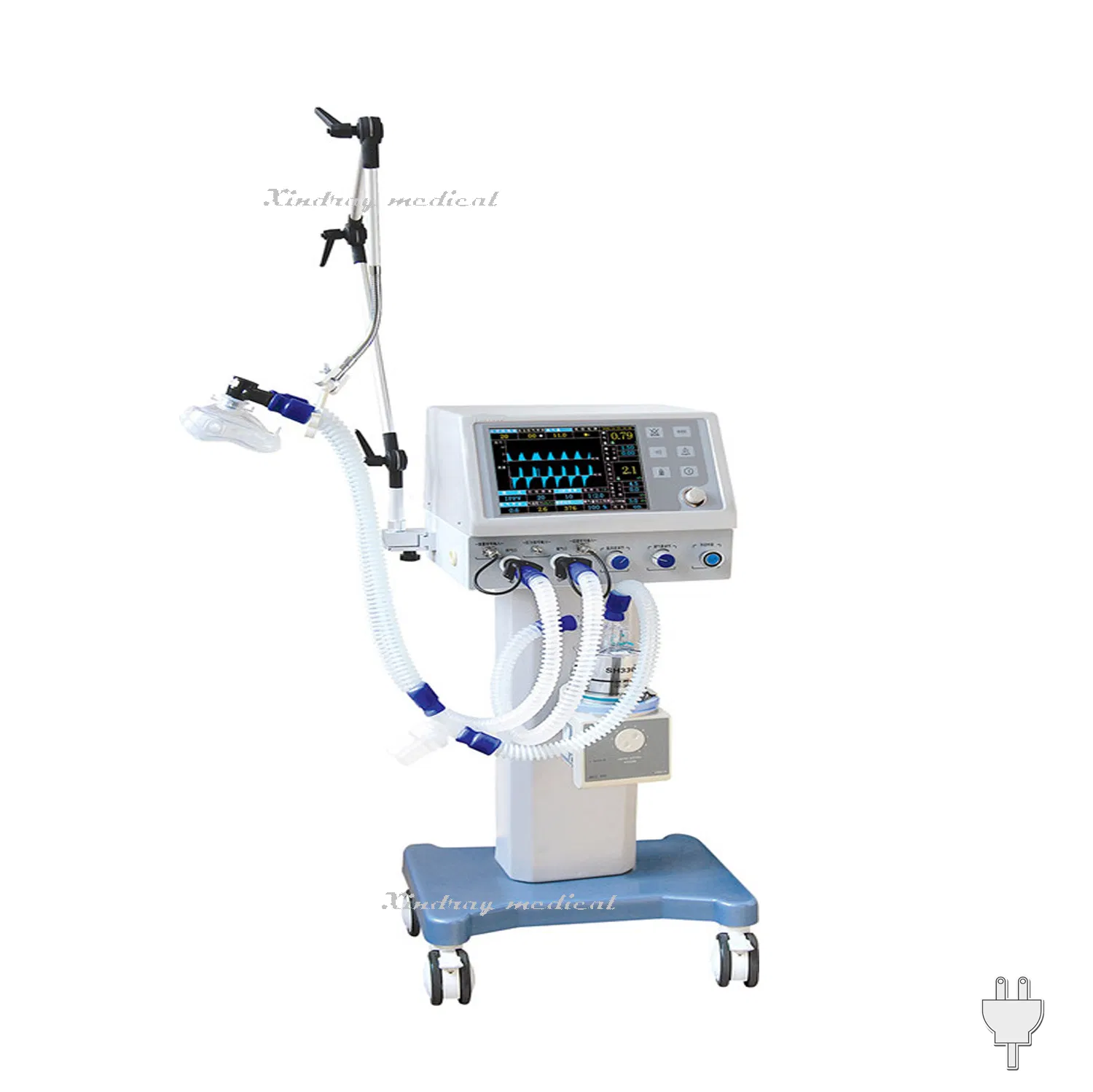 Máquina de respiración ventilador de anestesia de emergencia portátil para UCI de alta demanda
