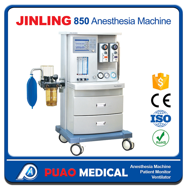 Instrumentos de Cirugía General de Alta Venta Jinling-850 Máquina de Anestesia Avanzada