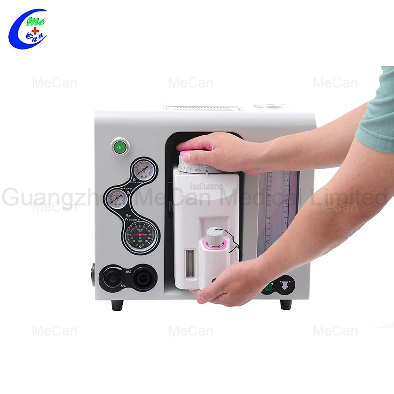 Máquina de Anestesia Veterinaria Portátil, Animal N2o Máquina de Anestesia
