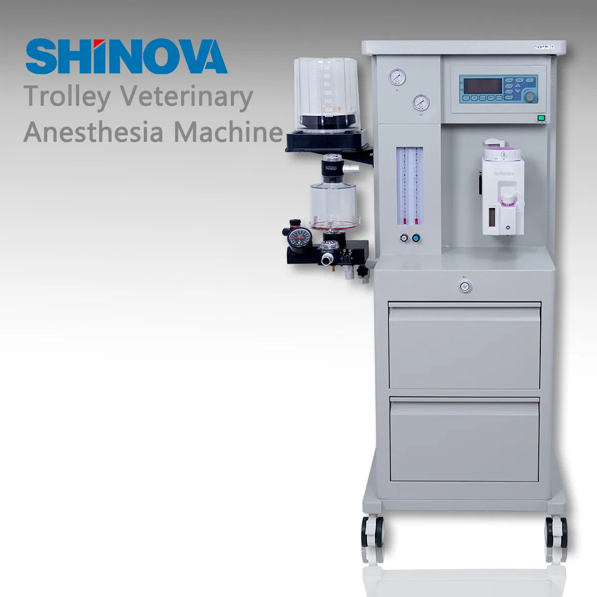 Carro de Hospital Veterinario Anecart-a Máquina de Anestesia Portátil