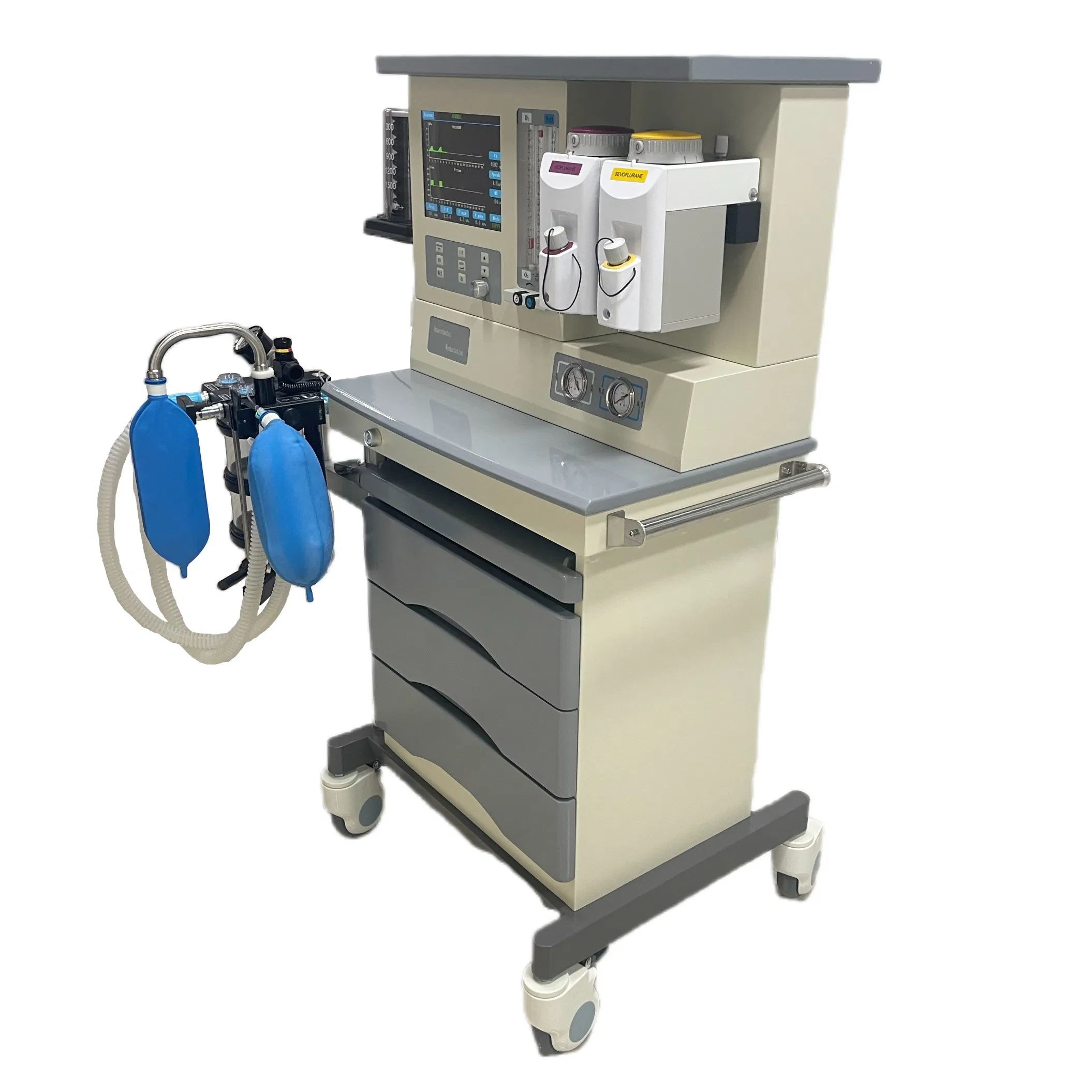 Ha-210 10.4 Equipo de Emergencia Médico Máquina de Anestesia Color Pulgada