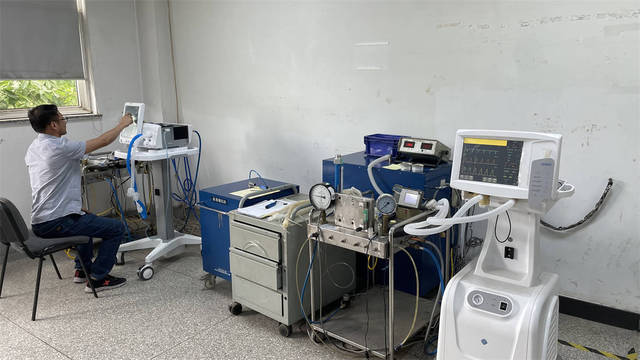 Sistema de anestesia electrónico con pantalla digital