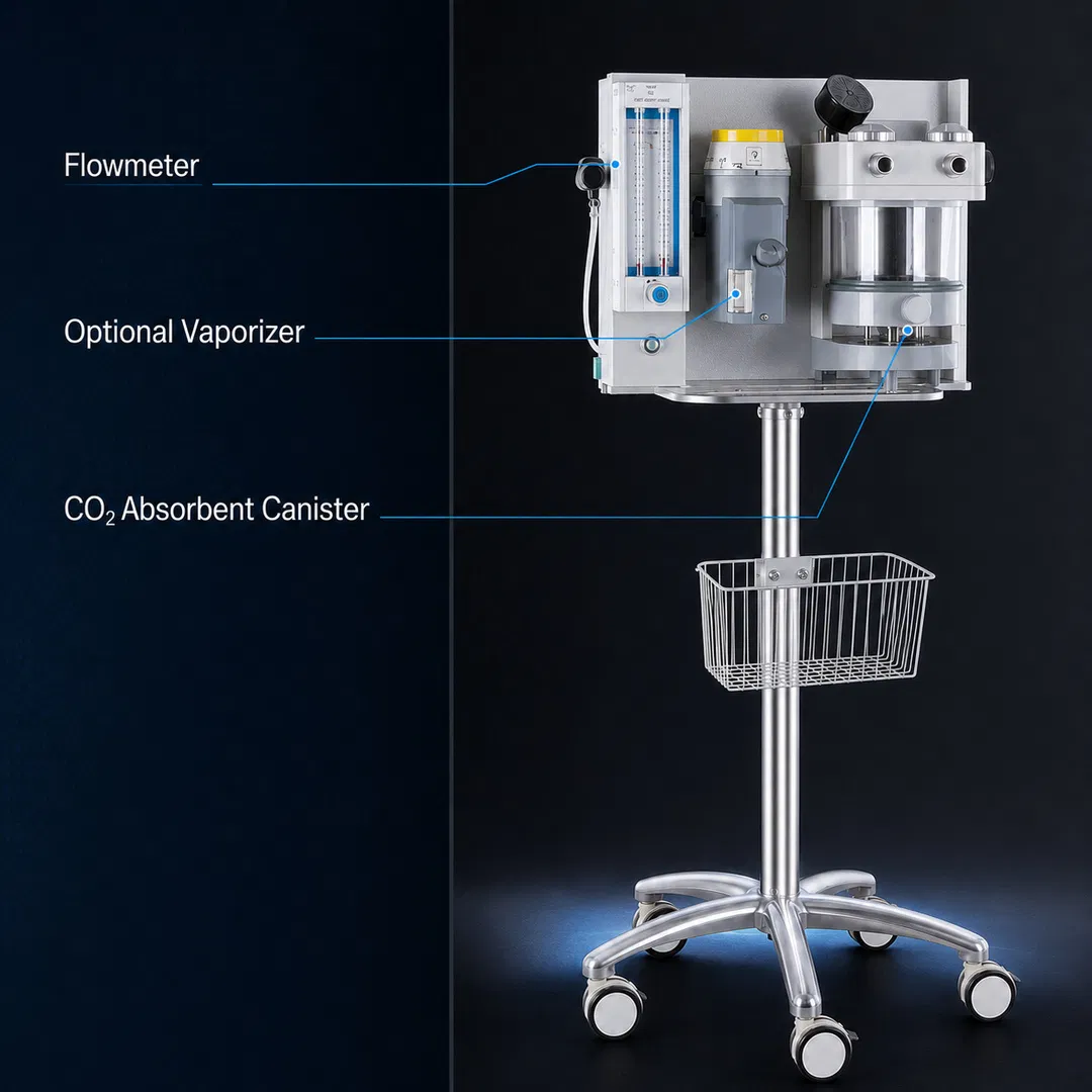 Máquina de Anestesia Automática para Cirugía en Hospital Veterinario Grande