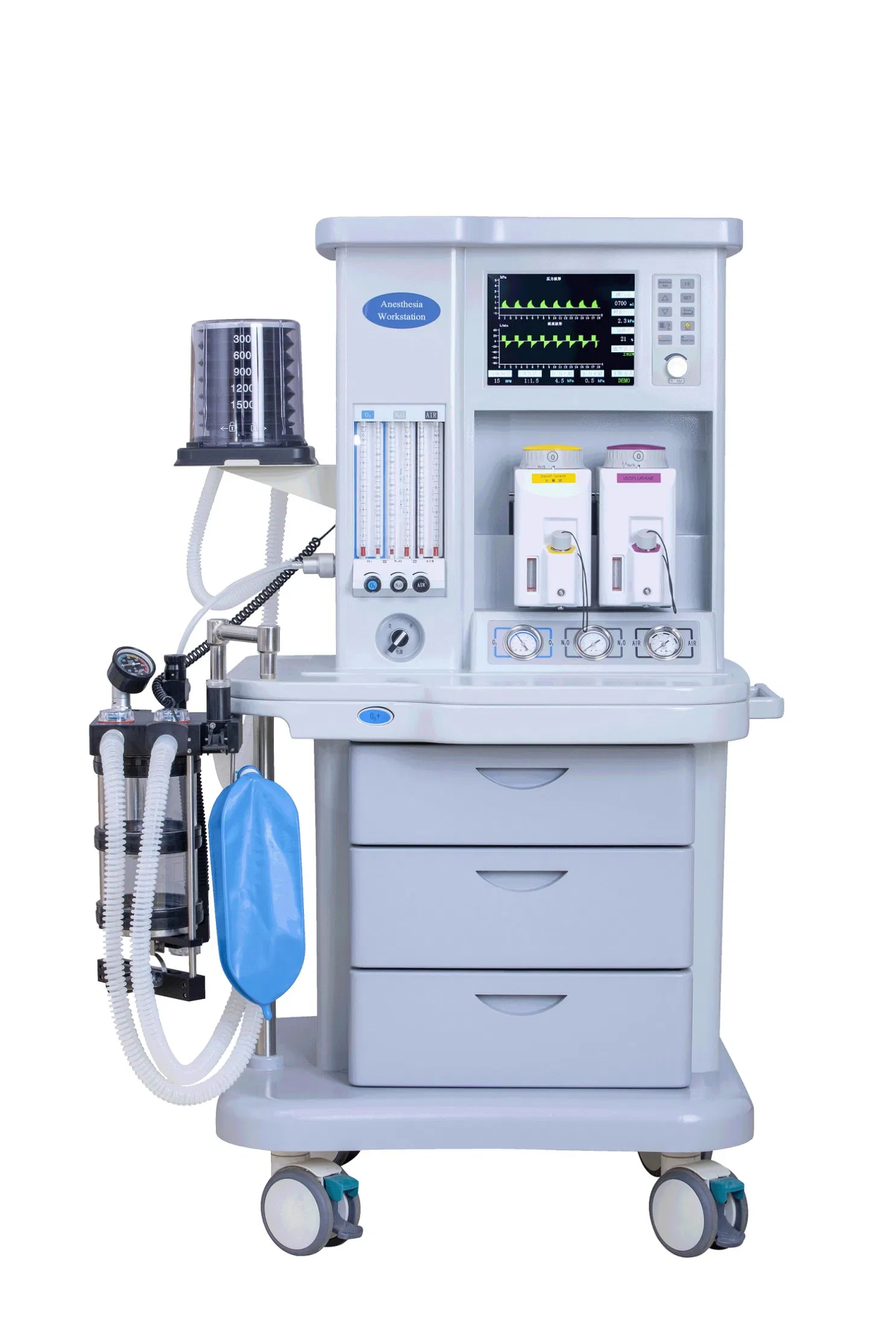 10.4 Sistema de Anestesia Hospitalaria con Pantalla TFT de Inch Diseño Integrado