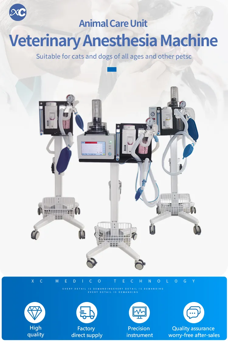 Máquina de anestesia portátil veterinaria
