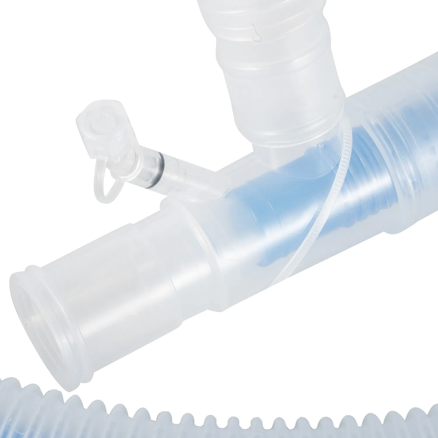 Sistema de respiración de tubo coaxial con espacio muerto reducido