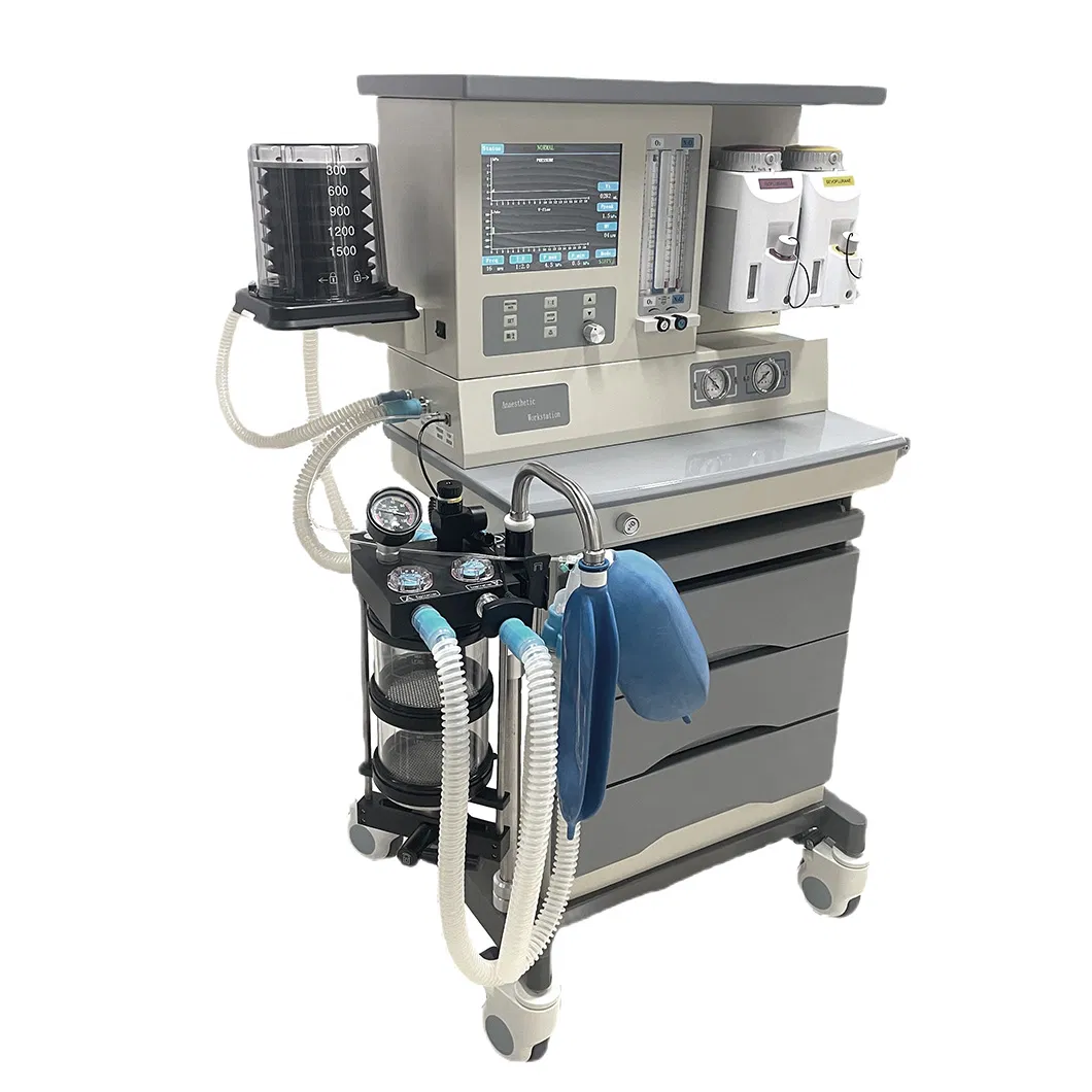 Máquina de Anestesia Móvil Volumen Tidal Anestesiología Clínica Hospitalaria