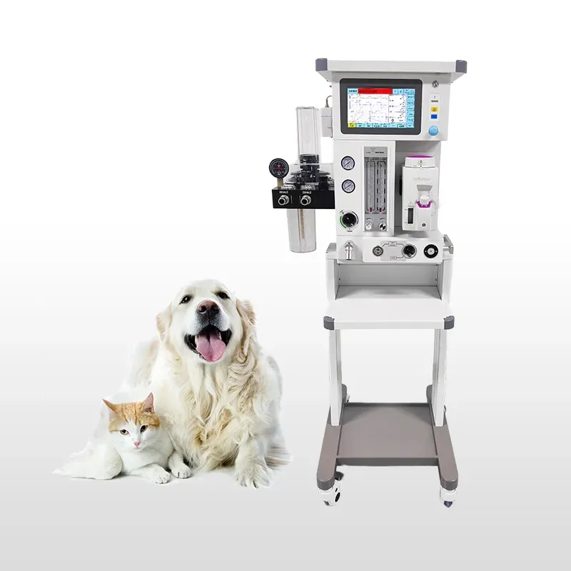 Uso de Pantalla Táctil en Hospital Veterinario Máquina de Anestesia Veterinaria Aparato de Anestesia para Clínicas de Mascotas