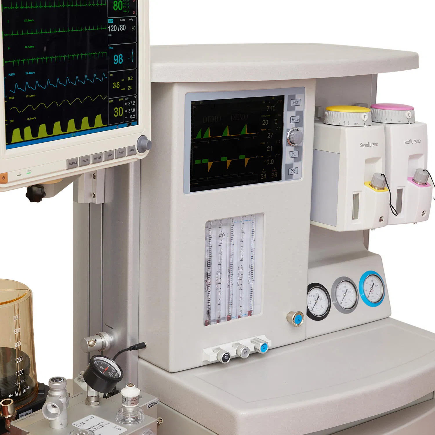 Mejor calidad máquina de anestesia equipo médico hospitalario sistema de anestesia para humanos