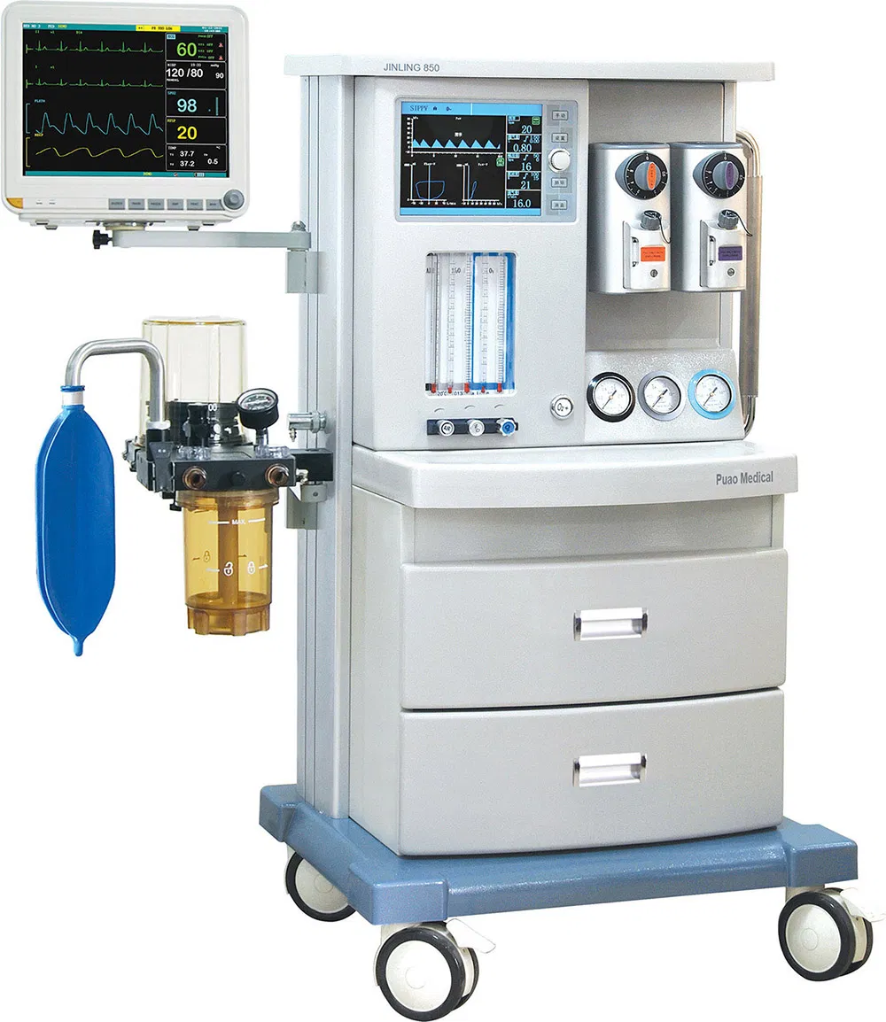 Máquina de Anestesia para Ventilador Quirúrgico de Emergencia y UCI con 2 Vaporizadores de Alta Precisión