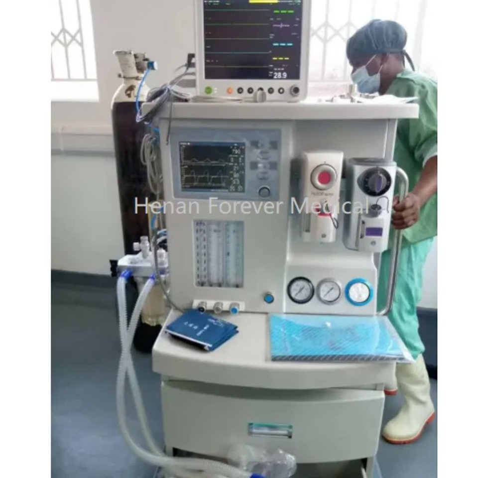 UCI 10.4 Pantalla de Pulgadas 2 Vaporizadores Máquina de Anestesia Portátil Equipos de Anestesia Máquina de Anestesia