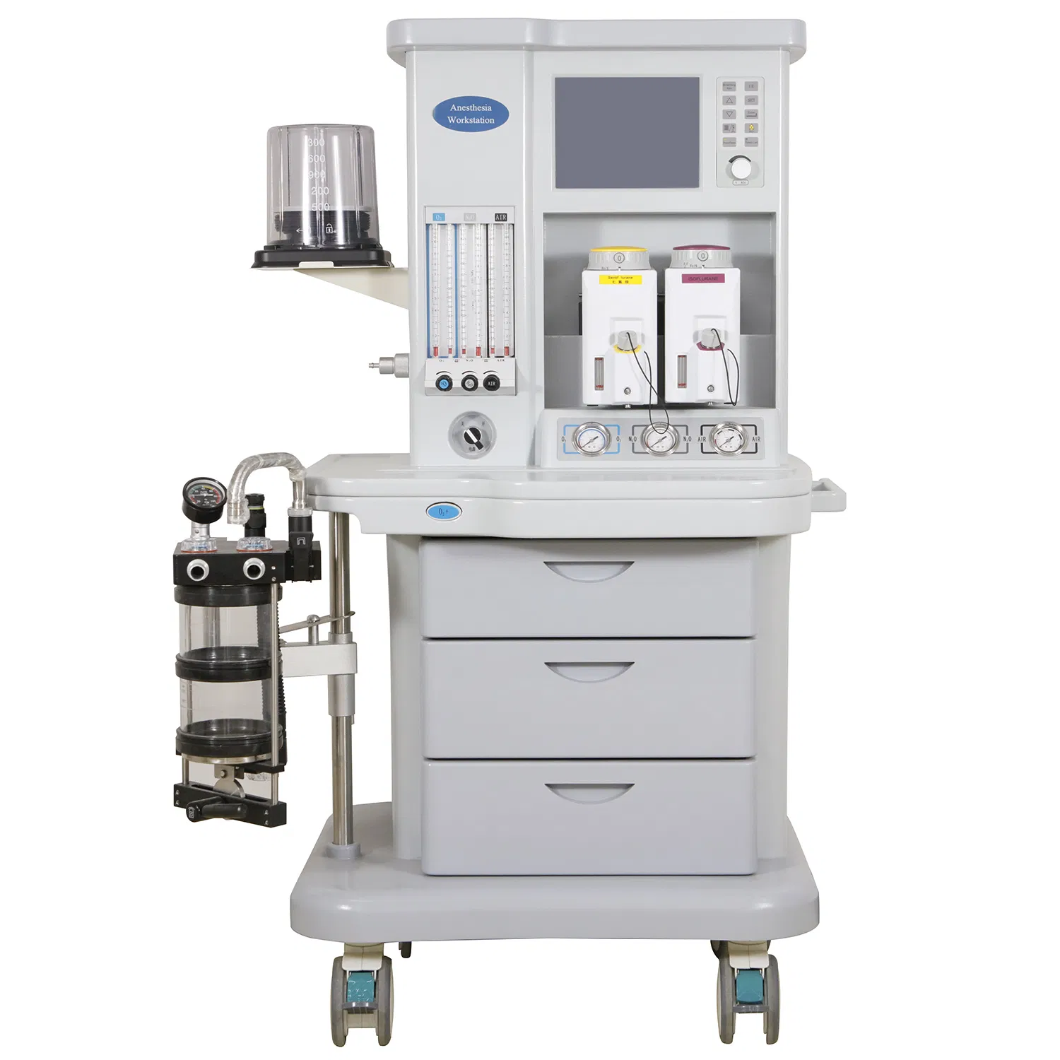 Máquina de Anestesia de Sistema Semi Cerrado con Carro y Cajones