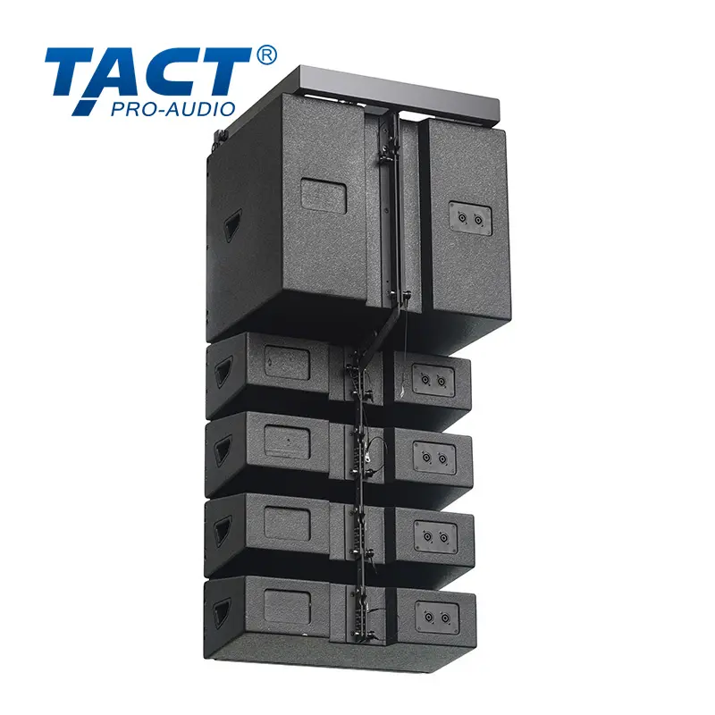 OEM Versatile Column Line Array Loudspeaker Dual 6.5" / 8" Passive Options with Constant Directivity Horn Factories, Exporters