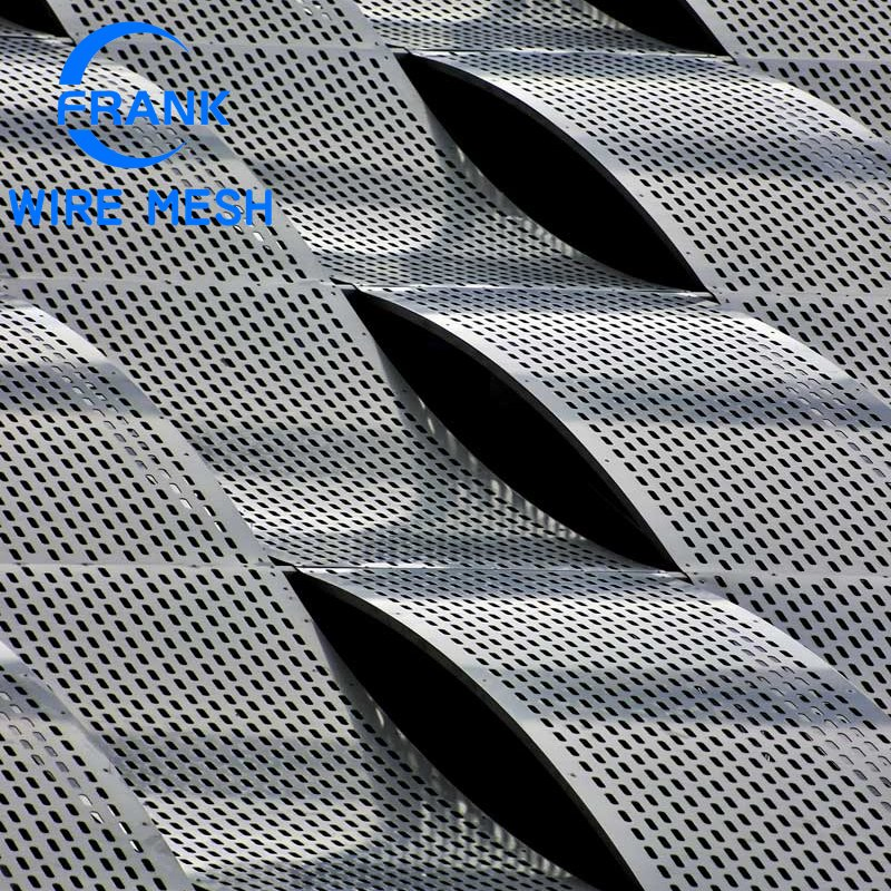 China Factory 304 316 Stainless Steel Powder Coated Punching Aluminum Perforated Metal Sheet for Ventilation and Decorative Building Curtain Wall Screen Panels