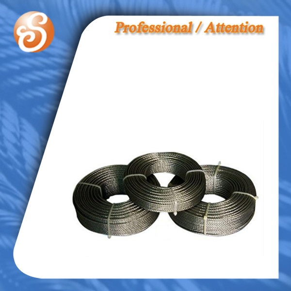 1/8" 304/316 Ss 1X19 Stainless Steel Wire Cable