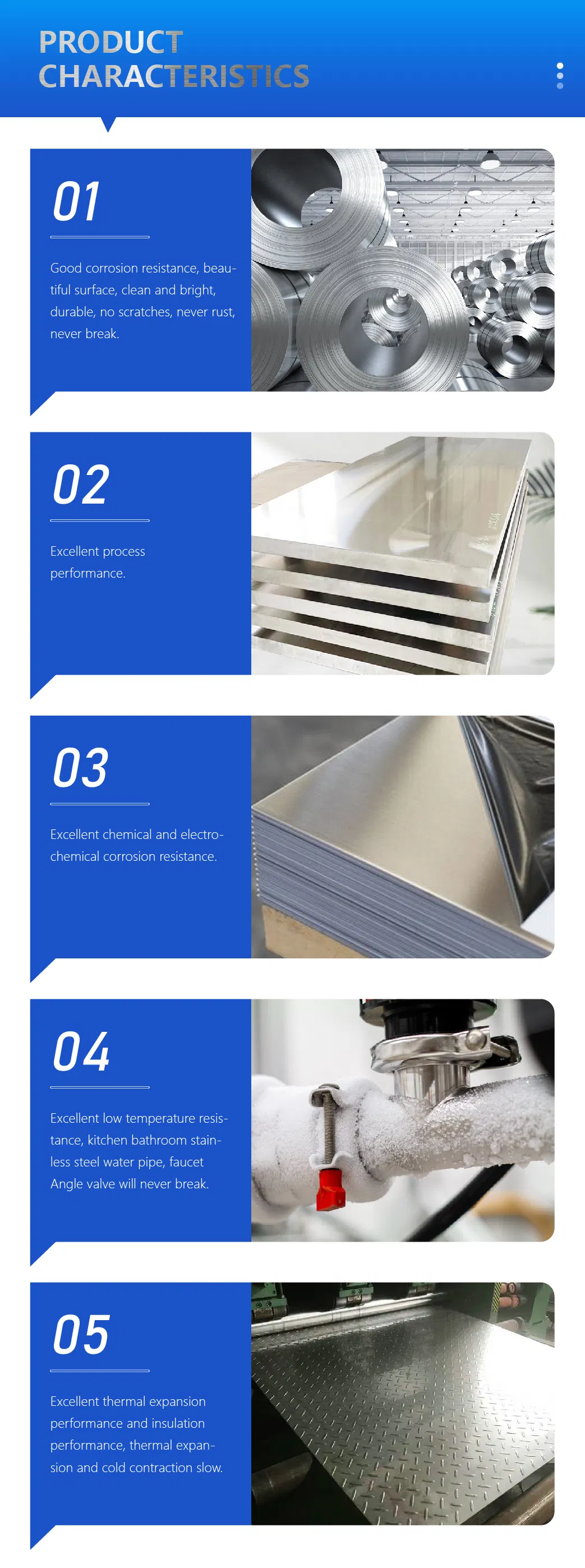 Stainless Steel Material Display
