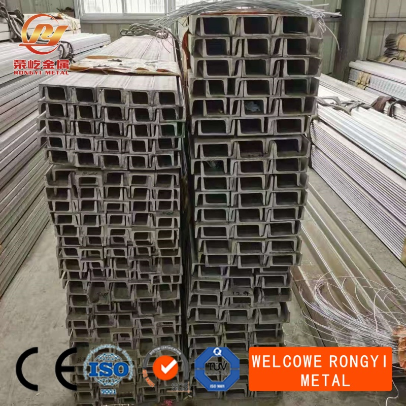 304 Stainless Steel Channel Steel, 316L U-Shaped Steel, C-Shaped Steel, 12# Mechanical Profiles