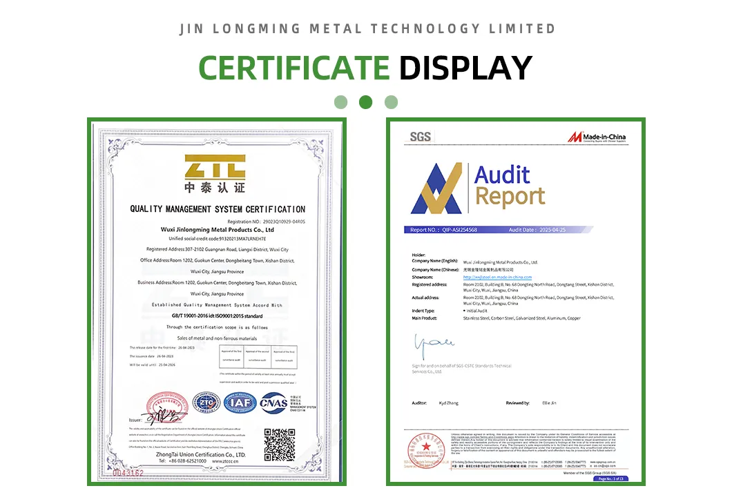 Quality Certifications