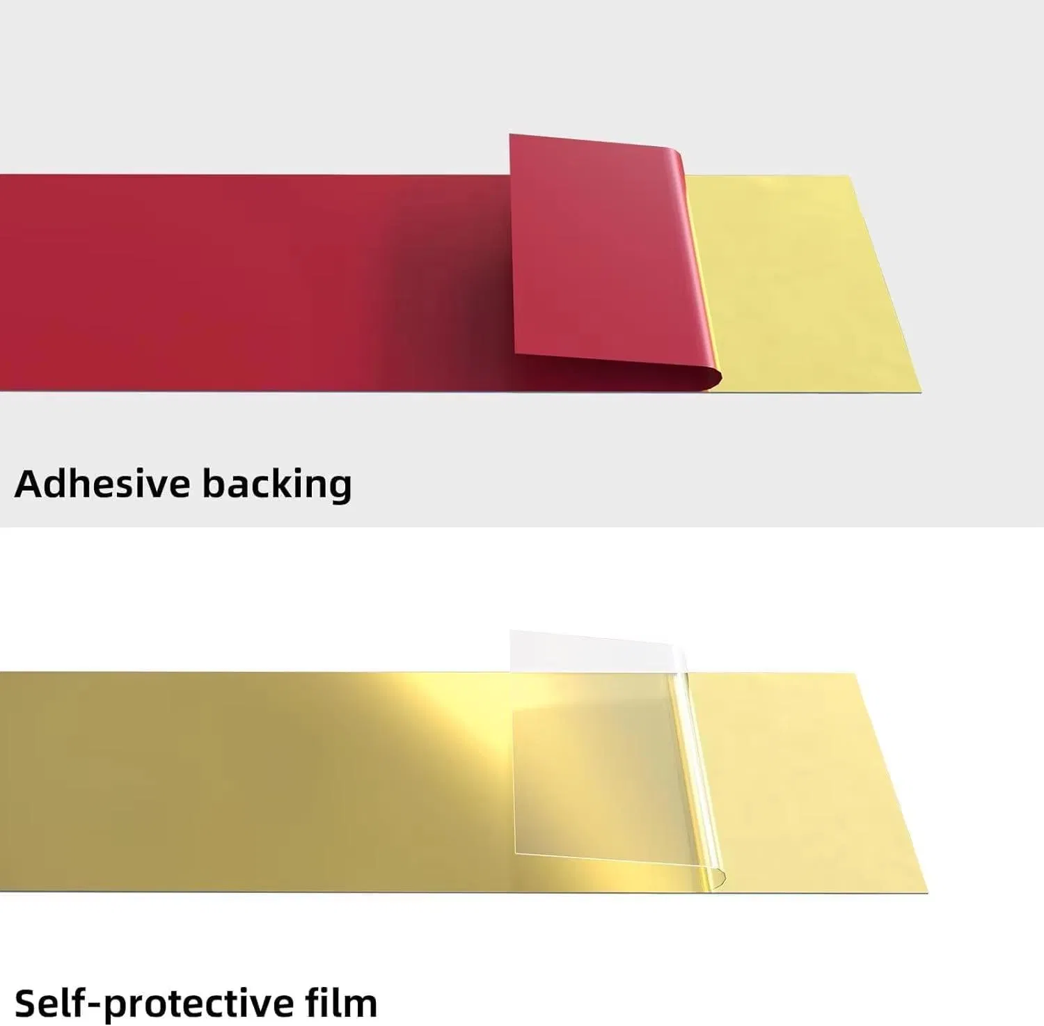 India Stainless Steel Flat Trim/Strip with Self-Adhesive Backing for Wall and Floor Transitions