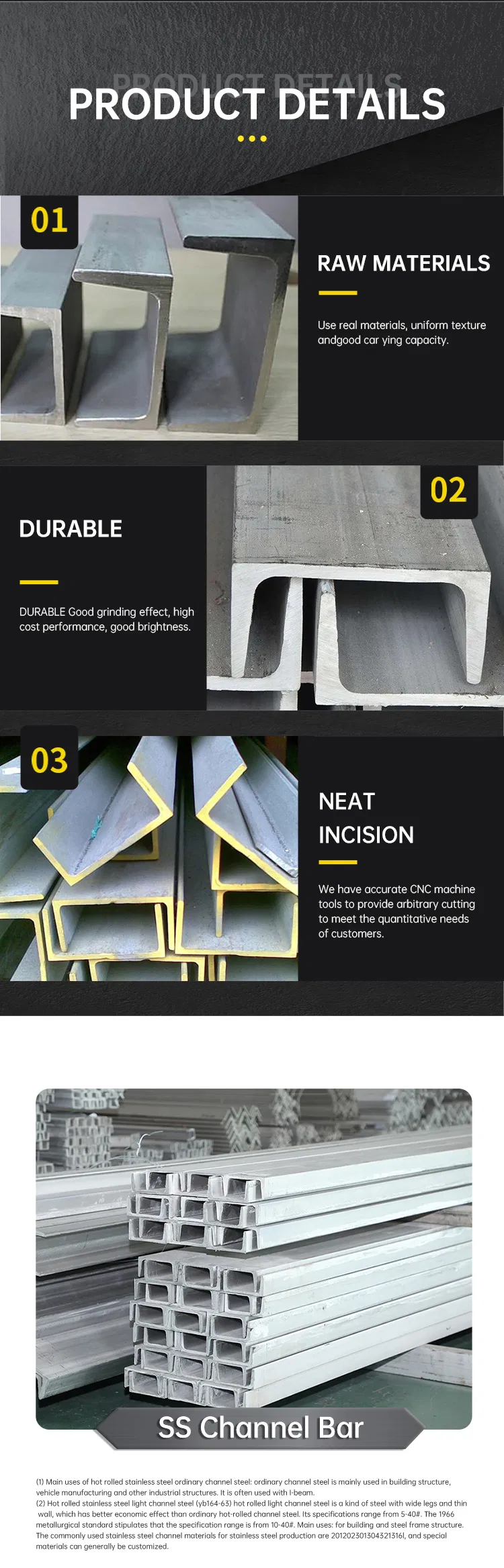Detailed Channel Steel View